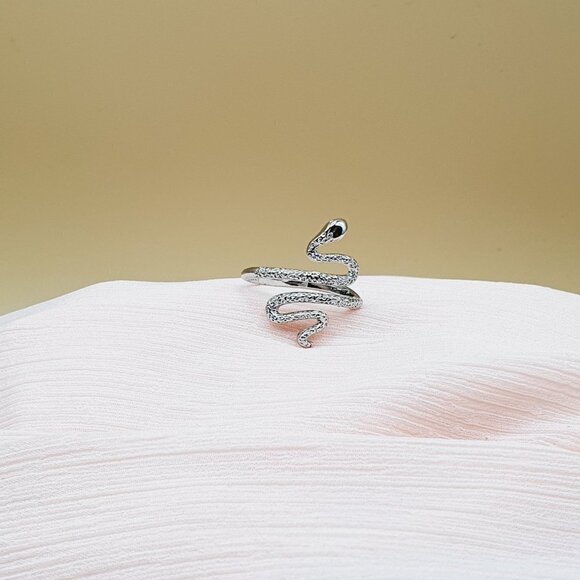 Unique Trendy Snake Finger Rings for Women/Man, INDN8425 - Picture 3 of 9